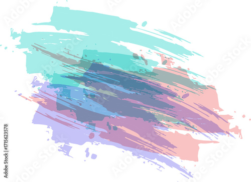 Soft Pastel Light pink and blue pastel watercolor Abstract background Vector 07