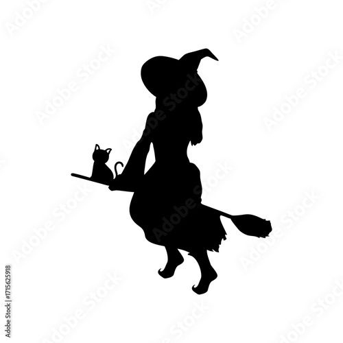 witch on a white background