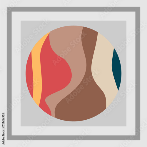 Sand, dunes, beach, desert abstract template logo pattern of wavy lines in beige color. Logo template, icon, badge, pictogram, symbol, sign for tourism, travel, hot places. Vector collection. ilustras