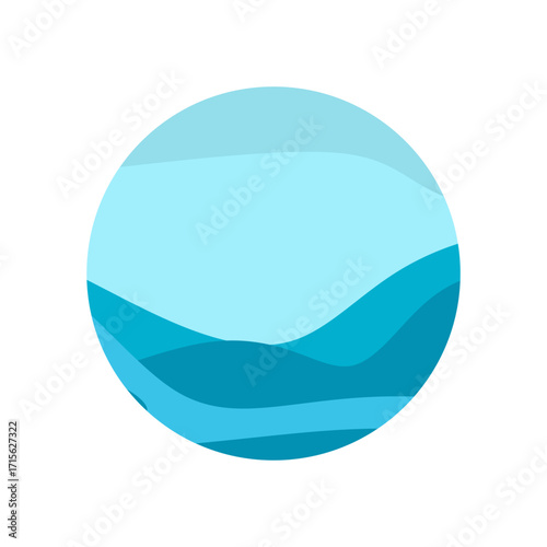 Sand, dunes, beach, desert abstract template logo pattern of wavy lines . Logo template, icon, badge, pictogram, symbol, sign for tourism, travel, hot places. Vector collection. ilustrasi stok