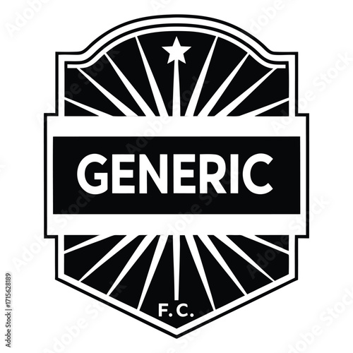 Generic fc soccer football club crest emblem design sport logo team branding 