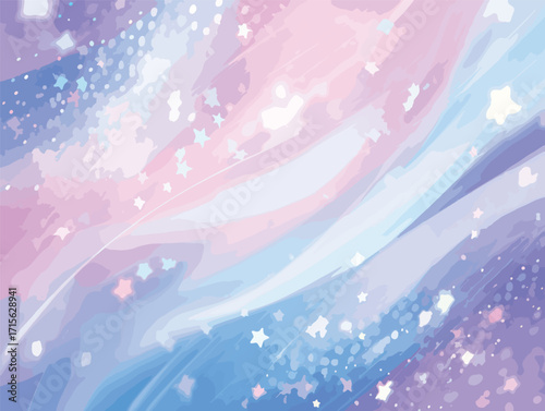 パステルカラーの夢のような背景イラスト