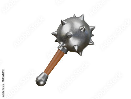 morningstar icon 3d illustration render