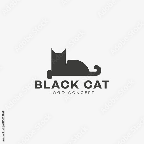 Black cat logo