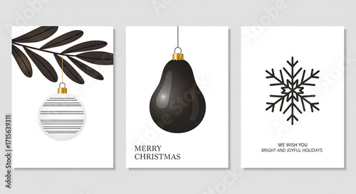 set of christmas gift boxes