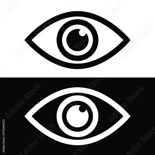Eye logo icon vector design ilustration