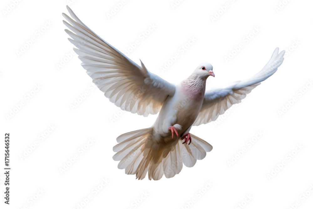 Obraz premium white dove isolated on white