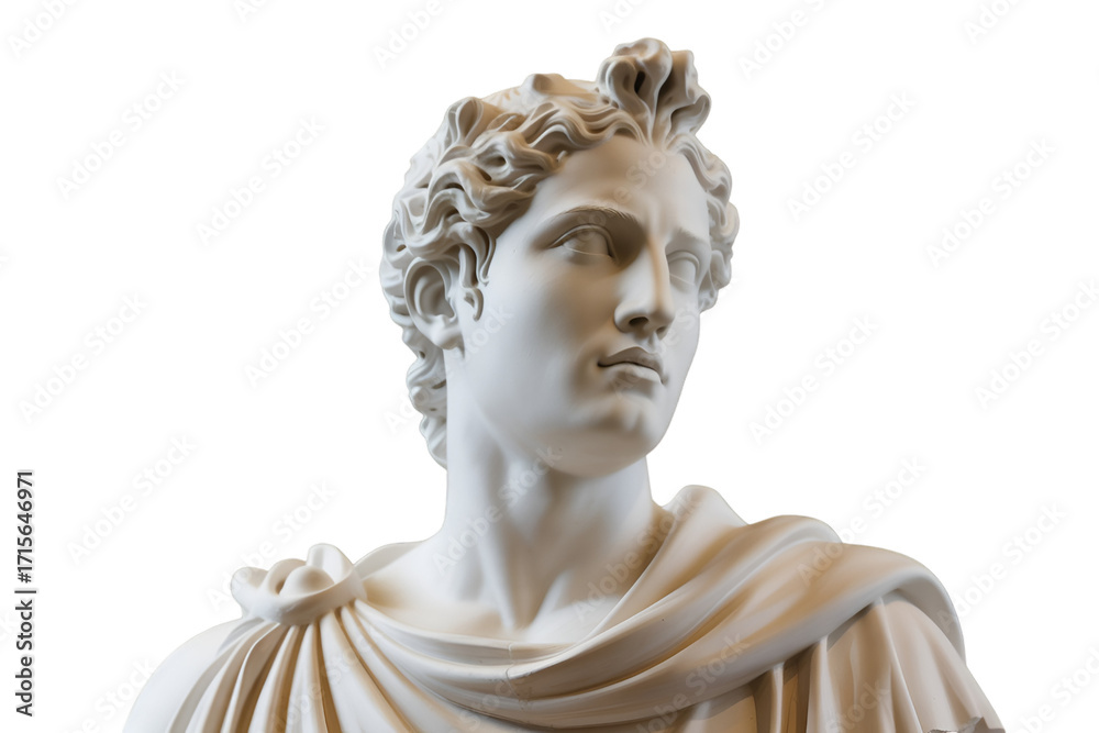 Obraz premium statue of a woman with white background