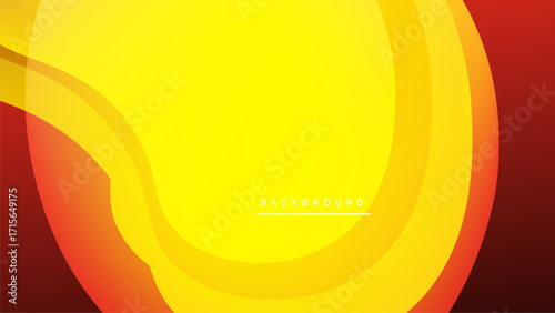 Abstract yellow, orange gradient. Smooth curves create dynamic background. Minimalist design with text element. Bright, modern aesthetic.