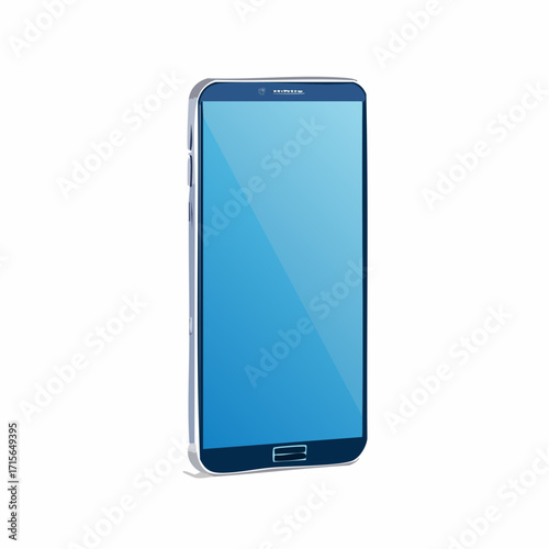 Smartphone frame less blank screen, rotated position. Smartphone from different angles. Mockup generic device.