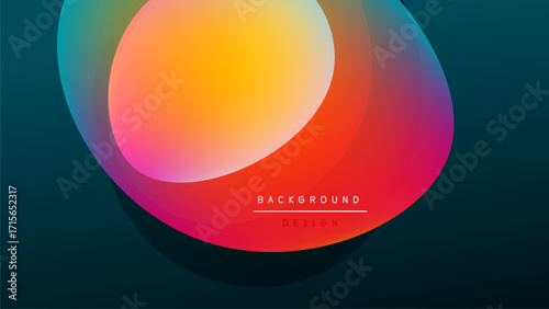 Abstract fluid shapes blend vibrant colors. Gradient transitions create dynamic visual impact. Modern design element for backgrounds.