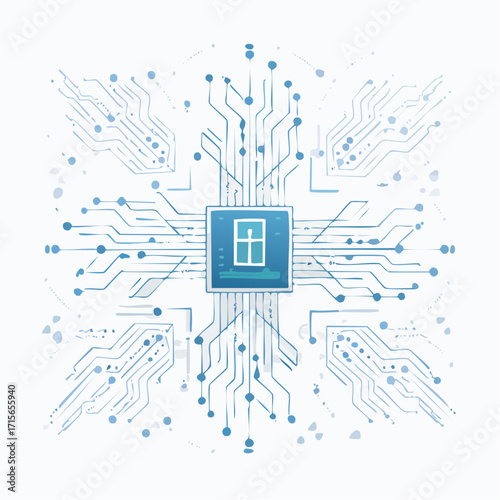 Big data visualization. Futuristic infographic. Information aesthetic design. Visual data complexity. Complex data threads graphic visualization. Social network representation.