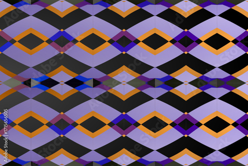 Seamless flannel colourful glow aesthetic abstract gradient line art shape wallpaper background pattern	
