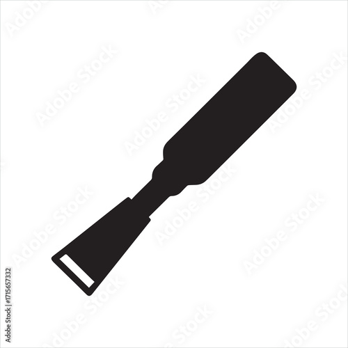 black plastic clamp vector illustration logo sticker silhouette design