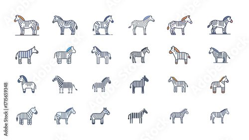 シマウマのアイコン