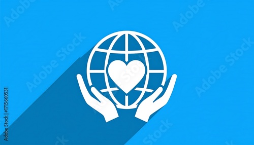 World heart care icon
