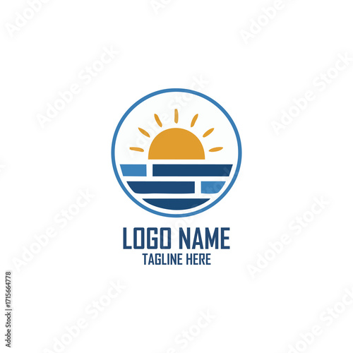 Premium Coastal Resort and Real Estate Brand Identity Vector Mark