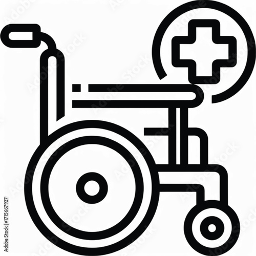 Medical wheelchair, healthcare, disability, accessibility, assistive technology, medical equipment.