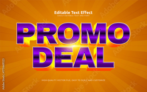 promo deal editable text effect