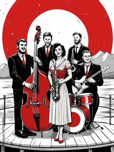 una band di musicisti jazz 08