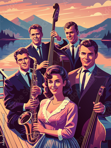 una band di musicisti jazz 01