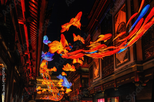 Lantern Festival in the Chinese New Year, Yuyuan Gardens, Shanghai, China