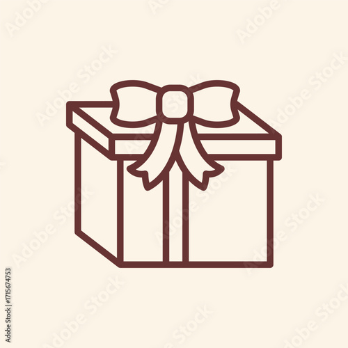 Elegant gift box with a beautiful bow, perfect for celebrations, holidays, and special occasions, symbolizing joy and generosity