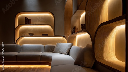Modern luxury living room 