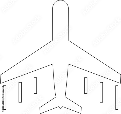 Airplane icon . Flight transport symbol. Airplane icon vector. Travel flat illustration. Travel symbol. Vector EPS 10,airplane icon. Aircrafts Silhouette,Plane airport icon