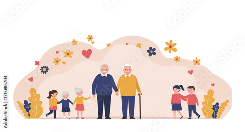 World's elderly icon 