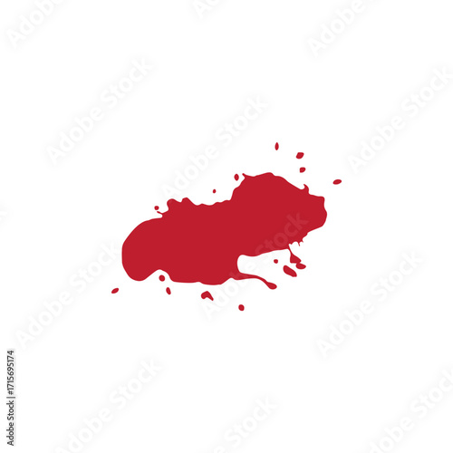 Blood fluid. Blood on the floor. Illustration vector