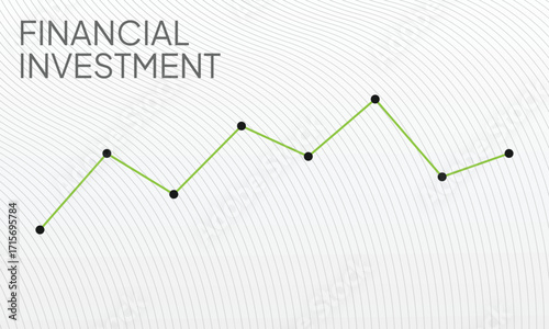 Business stock market investment graph growth technology background. chart economy forex finance increase rise. vector illustration fantastic hi-tech design. Financial Investment.