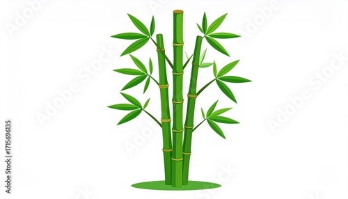 Wallpaper Mural vector image of a bamboo tree with a white background  Torontodigital.ca