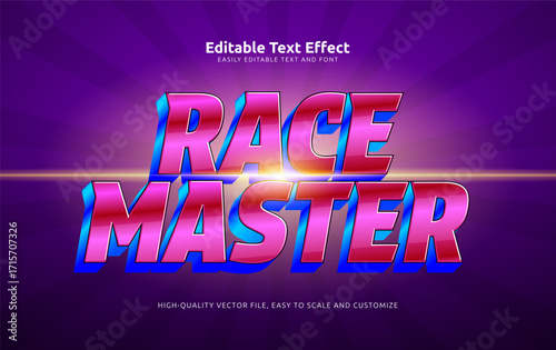 race master editable text effect