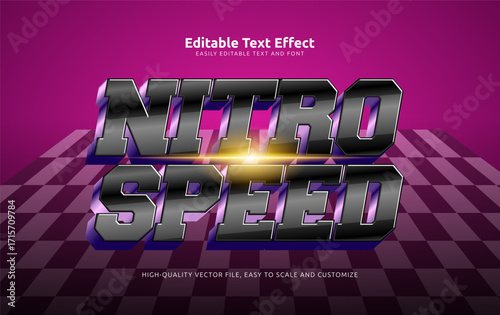 nitro speed editable text effect