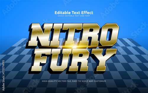 nitro fury editable text effect