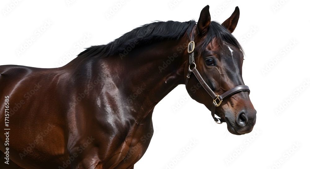 Obraz premium Brown horse profile