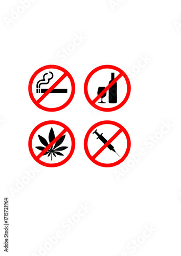 Prohibition & Addiction Symbols.ai Free Download Prohibition & Addiction Symbols.ai - GFXLoad