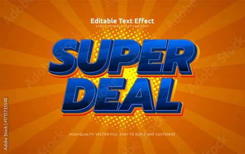 super deal editable text effect