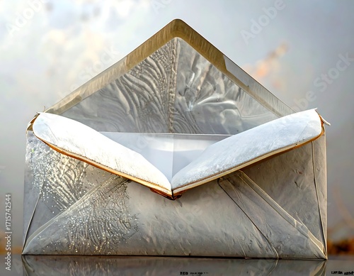 Transparent envelope, reflective surface, soft light