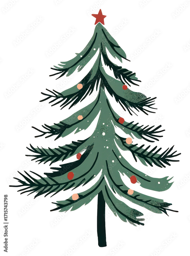 Obraz premium PNG Pine tree christmas holiday celebration.