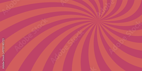 Abstract background with retro starlight rays. Salmon pink sun rays background, sunrise light striped texture background