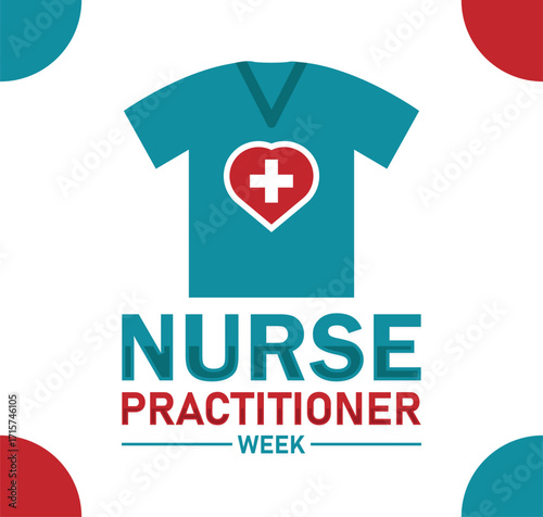 Nurse Practitioner Week. banner for social media post. Vector illustration