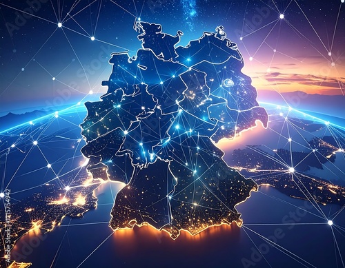Global connectivity map of Germany