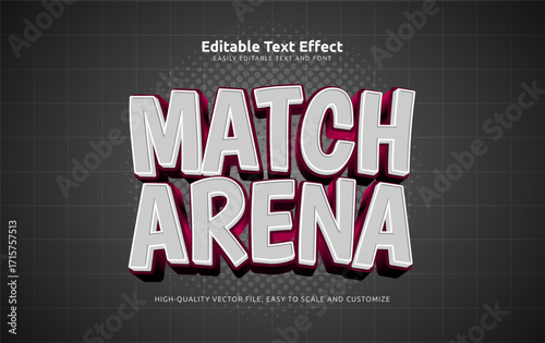 match arena editable text effect