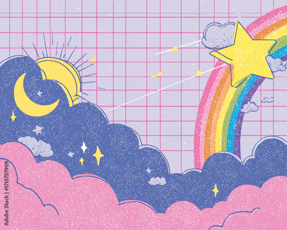 © Sheton - 낙관적이고 장난기 넘치는 벡터 스타일 배경 © Sheton - 낙관적이고 장난기 넘치는 벡터 스타일 배경