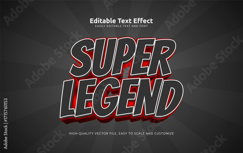 super legend editable text effect