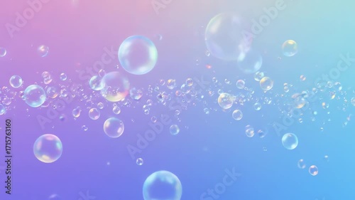 Wallpaper Mural Dreamy Gradient Background with Floating Bubbles for Serene and Relaxing Visuals, for dreamy and peaceful atmosphere Torontodigital.ca