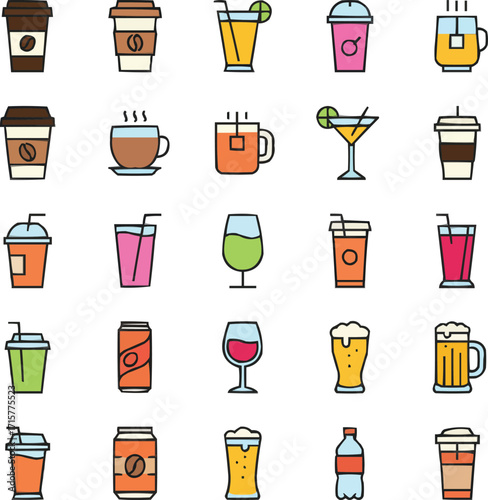 Drinks Icon Set