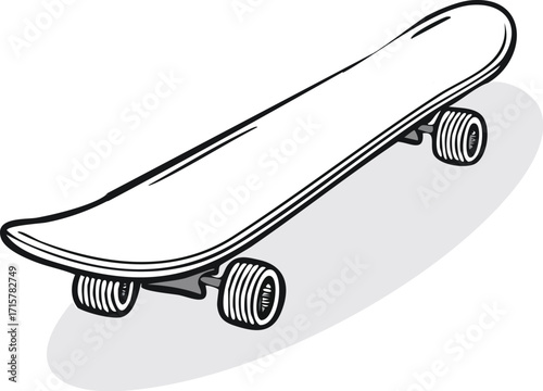 Illustration of a disposable cup with a straw, black and white.